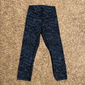 Lululemon High Waist Wunder Under Crop